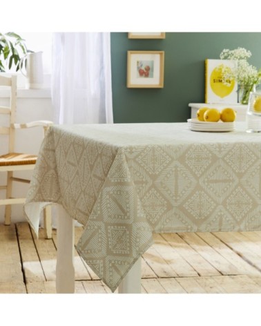 Nappe boho polyester ficelle 170 x 170