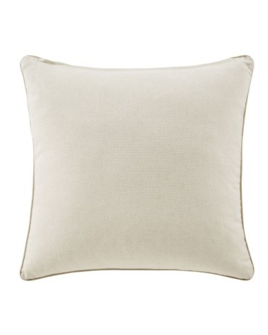 Coussin style velours dévoré taupe et lurex 45x45