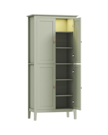 Buffet cuisine avec LED réglable détecteur de mouvement MDF vert