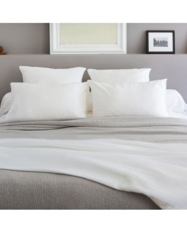 Dessus De Lit en Coton Blanc 180x250 cm cm