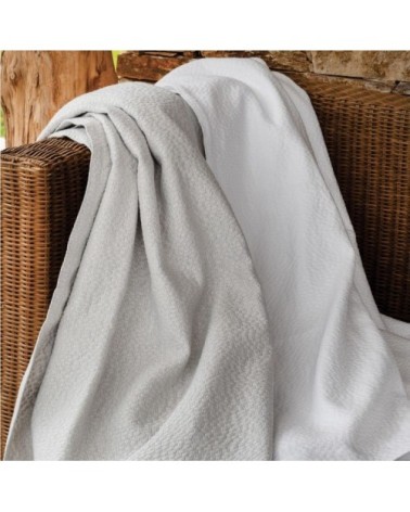 Dessus De Lit en Coton Blanc 180x250 cm cm