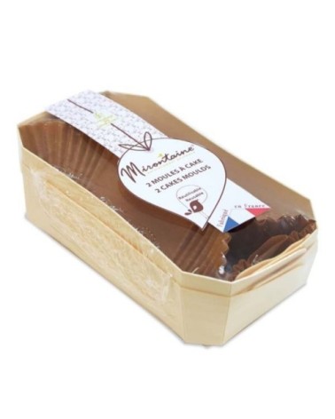 Moule à cake en bois 21cm - Lot de 2