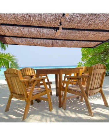 Voile d'ombrage en fibre de coco pour pergola à poser 3x3m