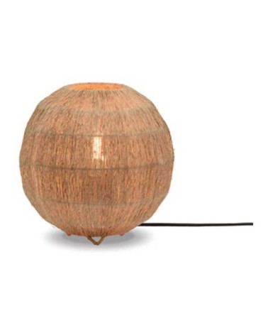 Lampe de table bambou jute D25cm