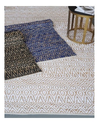 Tapis en chanvre indigo 120 x 180 cm