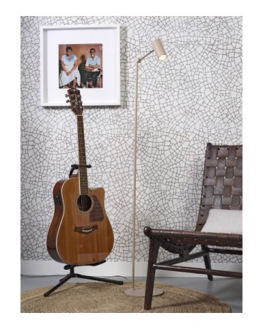 Lampadaire droit beige H133cm