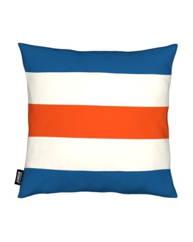 Coussin en microfibre en bleu &  40x40
