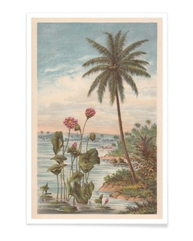 Affiche gris & marron 40x60