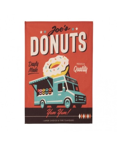 Torchon en coton rouge 50x75