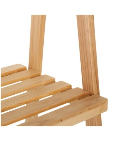 Étagère inclinée en bois de sapin nature 3 plateaux