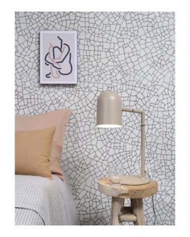 Lampe de table beige H45cm