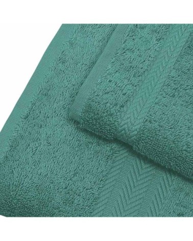 Serviette de toilette 550 gr/m²  aqua 50x100 cm