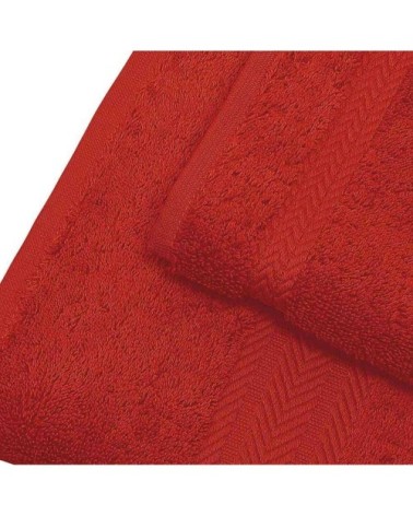 Serviette de toilette 550 gr/m²  rubis 50x100 cm