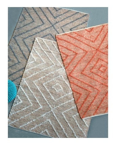 Tapis en jute gris 120 x 180 cm