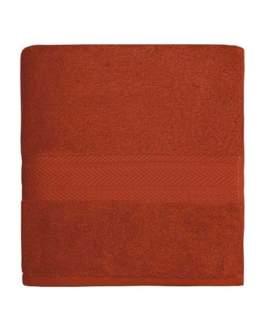 Maxi drap de bain 550gr/m²  terracota 100x150 cm
