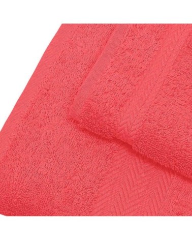 Serviette de toilette 550 gr/m²  framboise 50x100 cm
