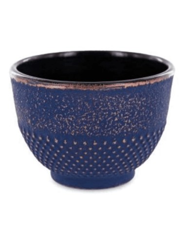 Tasse en fonte bleu et bronze 0,15 L