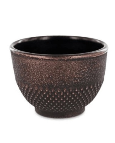Tasse en fonte noir et bronze 0,15 L