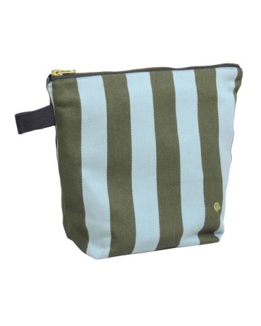 Trousse de toilette en coton bio matcha 23 x 28 x 10 cm