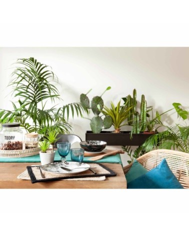 Gobelet en verre bullé bleu