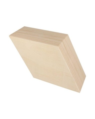 Etagère en bois losange 34,5x20x10,5cm - Lot de 3