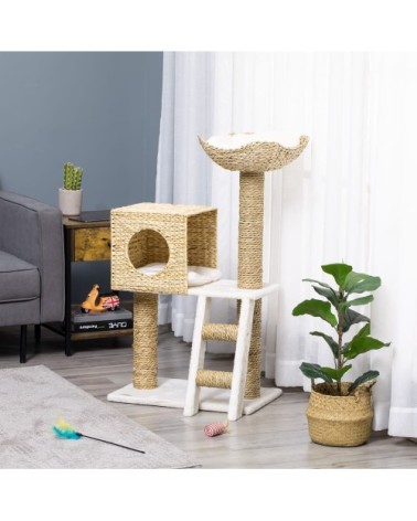 Arbre à chat panneaux de particules multicolore
