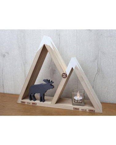 Etagère murale bois à décorer 37x30cm