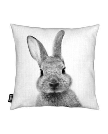 Coussin en microfibre en blanc & noir 40x40