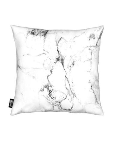 Coussin en microfibre en blanc 40x40