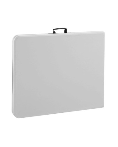 Table pliante 180 cm blanche en pehd - 8 places