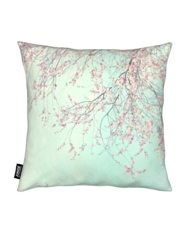 Coussin en microfibre en rose & turquoise 40x40