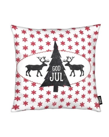 Coussin en microfibre en blanc & noir 40x40