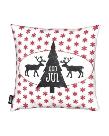 Coussin en microfibre en blanc & noir 40x40