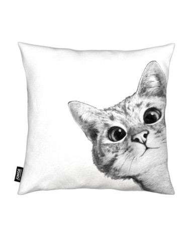 Coussin en microfibre en gris 40x40