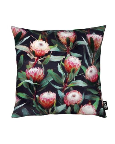 Coussin en microfibre en rouge & vert 40x40