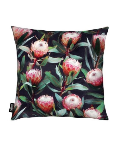 Coussin en microfibre en rouge & vert 40x40