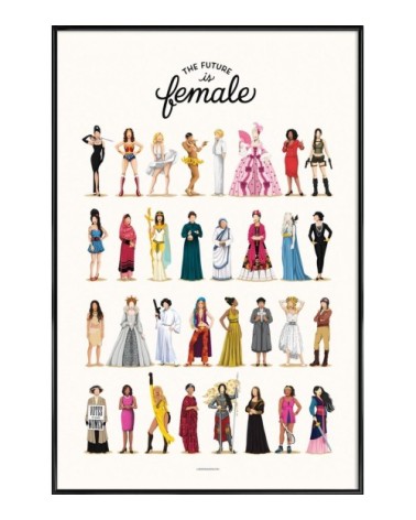 Affiche dans cadre standard (noir) multicolore 40x60