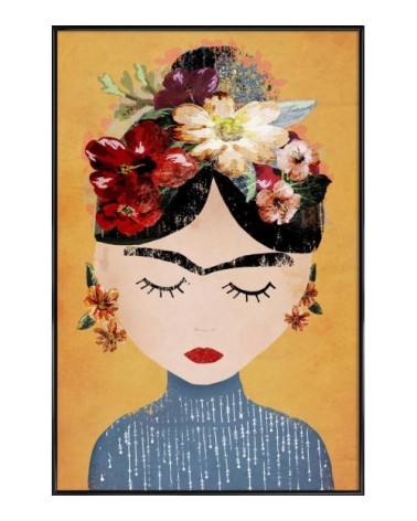 Affiche dans cadre standard (noir) noir & rouge 30x45