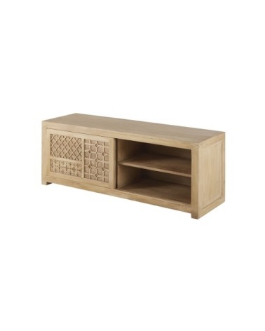 Meuble TV 1 porte sculpté