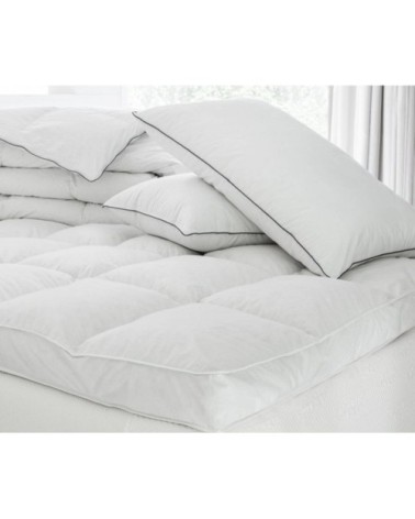 Surmatelas hôtel luxe en Plume Blanc 200x200 cm