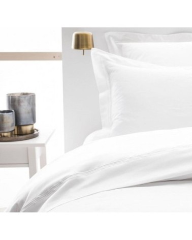 Drap plat luxe en Satin de coton Blanc 270x310 cm