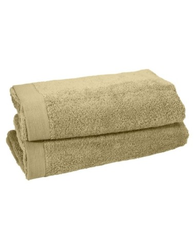 Lot de 2 serviettes de toilette 500 g/m² corde 50x90 cm