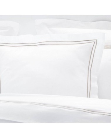 Drap plat luxe en Satin de coton Beige 270x310 cm