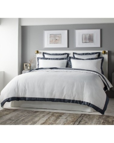 Drap plat luxe en Satin de coton Gris 240x310 cm