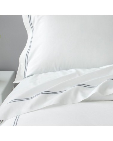 Housse de couette luxe en Satin de coton  Gris foncé 280x260 cm