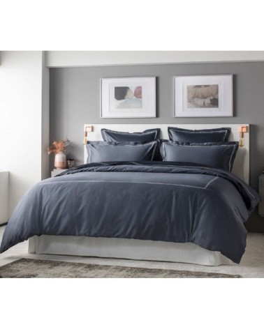 Housse de couette luxe en Satin de coton  Gris 280x260 cm