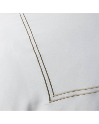 Housse de couette luxe en Satin de coton  Beige 260x240 cm