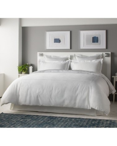 Housse de couette luxe en Satin de coton  Blanc 240x220 cm