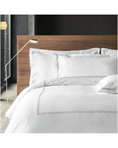 Housse de couette luxe en Satin de coton  Beige 200x200 cm