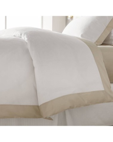 Housse de couette luxe en Satin de coton  Blanc 260x240 cm